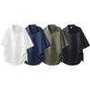 Men's Summer Lightweight Lapel Short Sleeve Casual Top