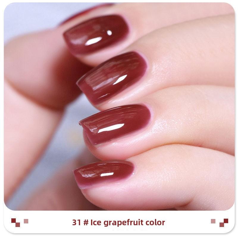 

Летний интернет-знаменитость, новый хит продаж, лак для ногтей для женщин, стойкий, не требующий запекания, не отслаивающийся, классический, отбеливающий, вишнево-красный 14ml