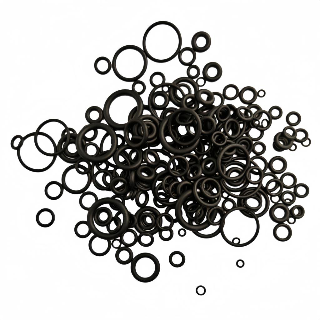 225 Stück O-Ring-Set Dichtungen 18 Größen Nitrilkautschuk Runde Dichtungsringe Elastisch Ölbeständig Unterlegscheiben Dichtungen Wasserhahn Professionell