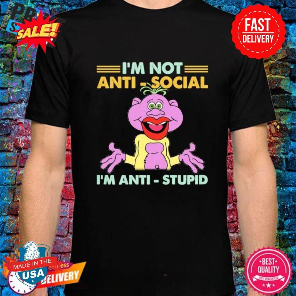 Peanut Jeff Dunham I’m not anti social I’m anti stupid shirt Unisex T-Shirt XXXL
