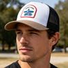 Unisex Geborduurde Trucker Pet Mesh Baseballpet Zomer Buiten Zonbescherming Trend Pet Pet Voor Mannen Vrouwen