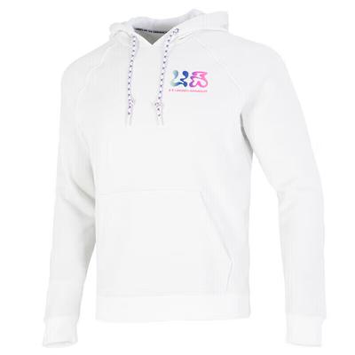 Under Armour Elevated Terry Hoodie With Colorful Letter Pattern Men Hoodies White 1373844-112
