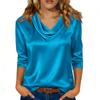 Bluse Für Damen Festlich 3/4 Langarm Hemden Business Casual Outfit Oberteile