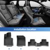 Smabee Left Drive for Volvo XC60 2018-2024 Fuel TPE Car All- Weather Floor Mats Trunk Pad Foot Liner Cargo Accessories Black