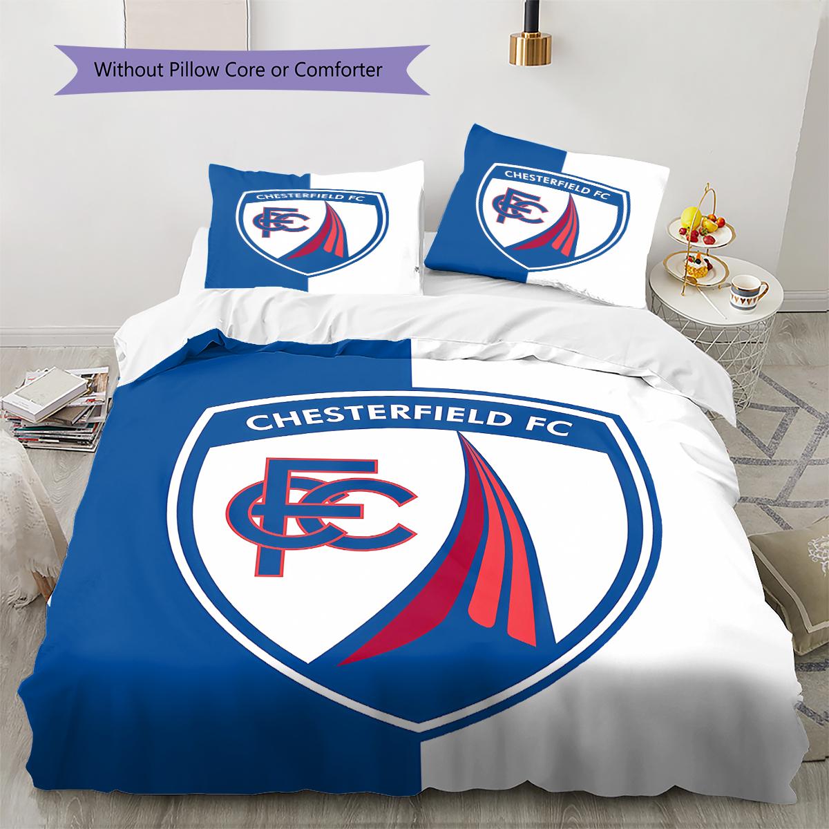 

Chesterfield F.C.C Pattern Bedding,Quilt Set Quilt Cover Pillowcase Home Birthday Gift (1 * duvet cover + 2 * pillowcase, without core) 135x200cm