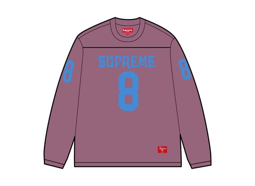 Supreme Affiliated L/S Football Top Dusty Purple XL