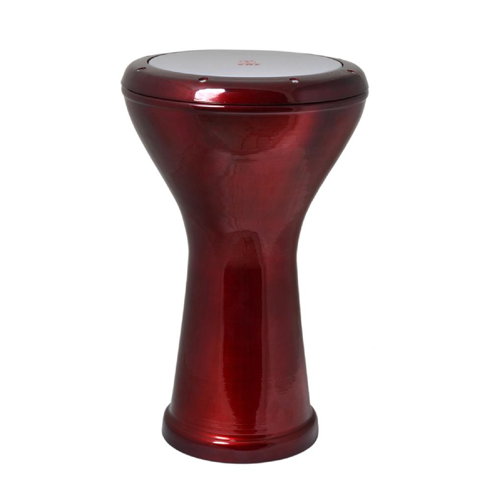 370b-br Pottery Darbuka Static Claret Red