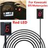 Motorcycle Gear Indicator 0-6 Gear Red LED Display Waterproof For Kawasaki EFI