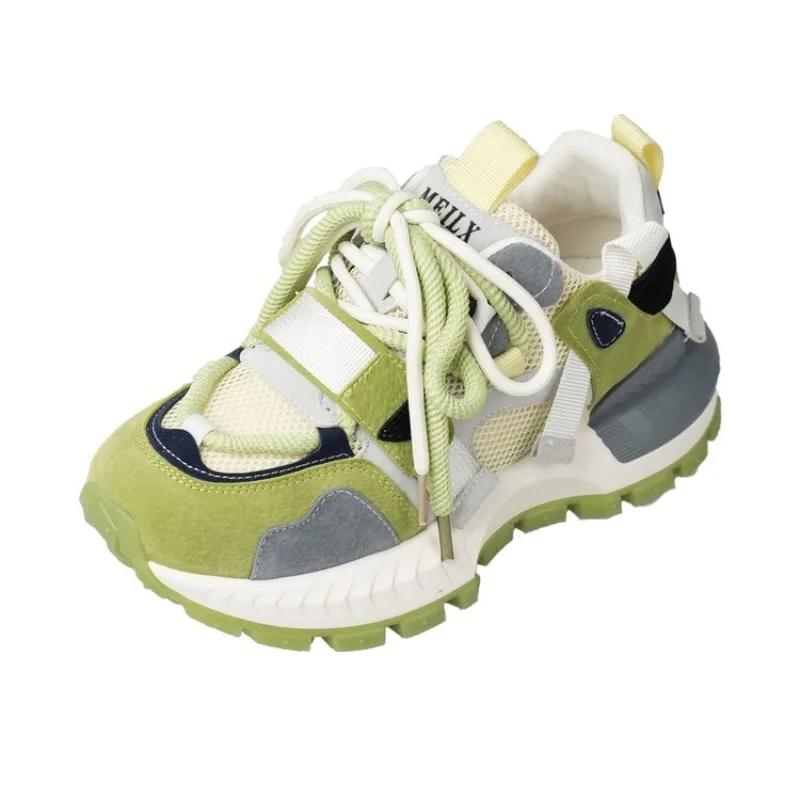 Fashion 2024 New Sneakers Platform Flat Shoes Woman Shoes Fashion Casual Ladies Chunky Sneakers Women Jogging Shoes Zapatos
