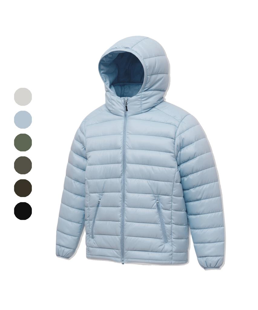 Standarderror 87-Stan276 Essential Curved Hooded Lightweight Padded Jacket 6 Colors