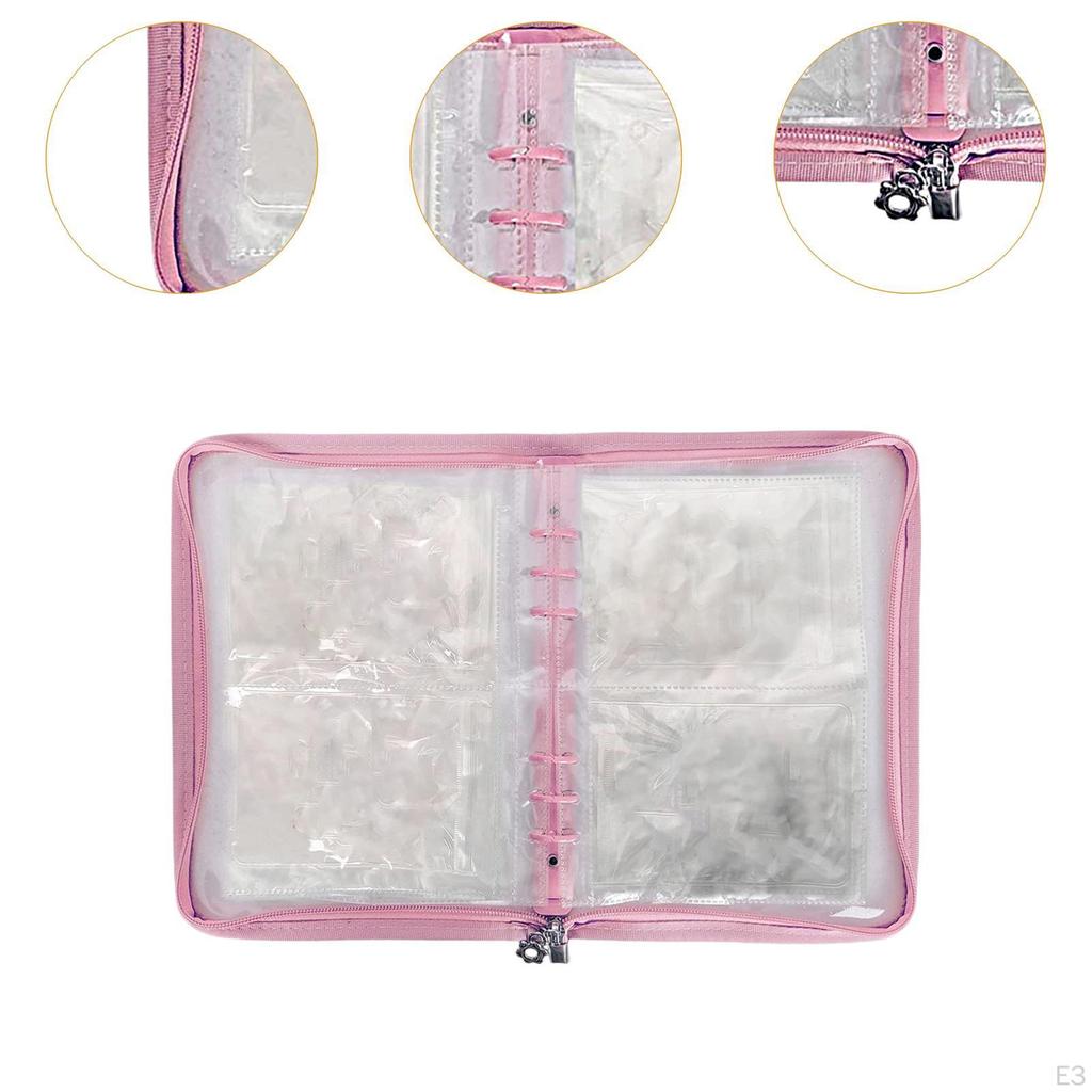Jewelry Organizer Book with Clear Design for Earring And Brooch Storage