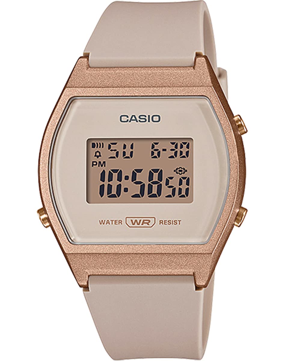 

CASIO Стандартные цифровые женские часы розово-бежевый x розовое золото Overseas Модель [Casio] LW-204-4A [Товар]