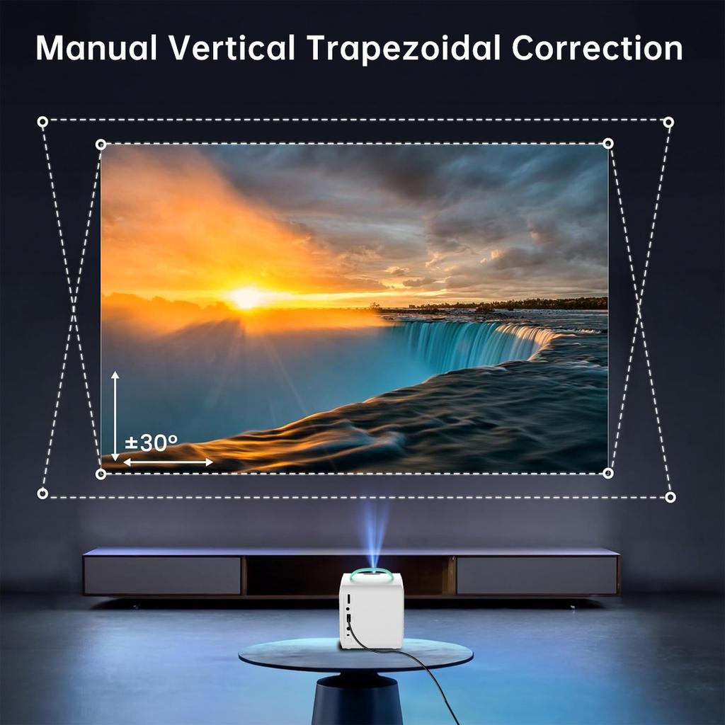 Q200 Mirror Screen Projector Mini Smart Home Video Mobile Computer Projector Factory Directly Sale