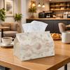 1pc Minimalist Abstract Tissue Box | Multi-functional Napkin Dispenser, Two Sizes Available Suitable for Home, Parties, Car Decoration Wavy Line Sun R
