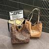 Large Capacity Double Sided Reversible Tote Bag Polyester Nylon Handbag  Shopping