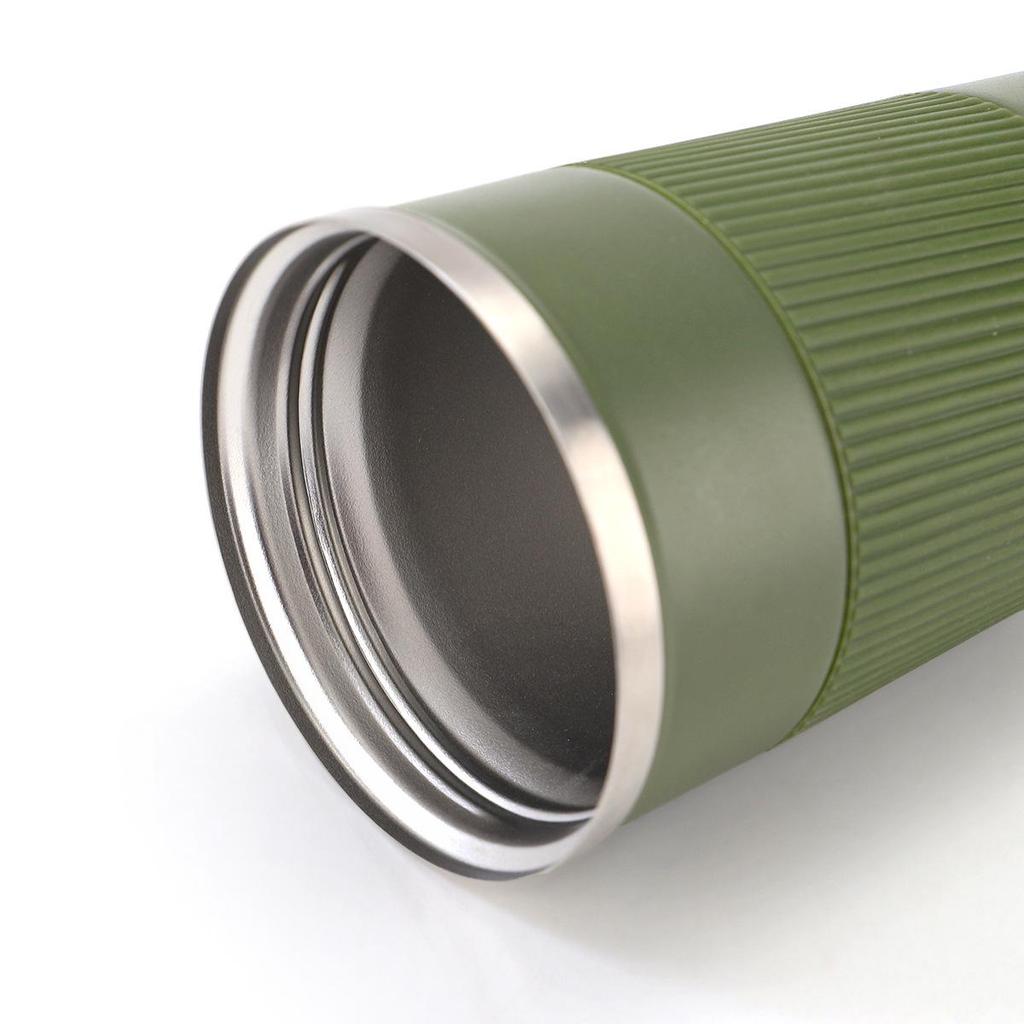 Large Capacity 304 Stainless Steel Coffee Cup with Silicone Sleeve - Double-Wall Vacuum Insulated Travel Mug