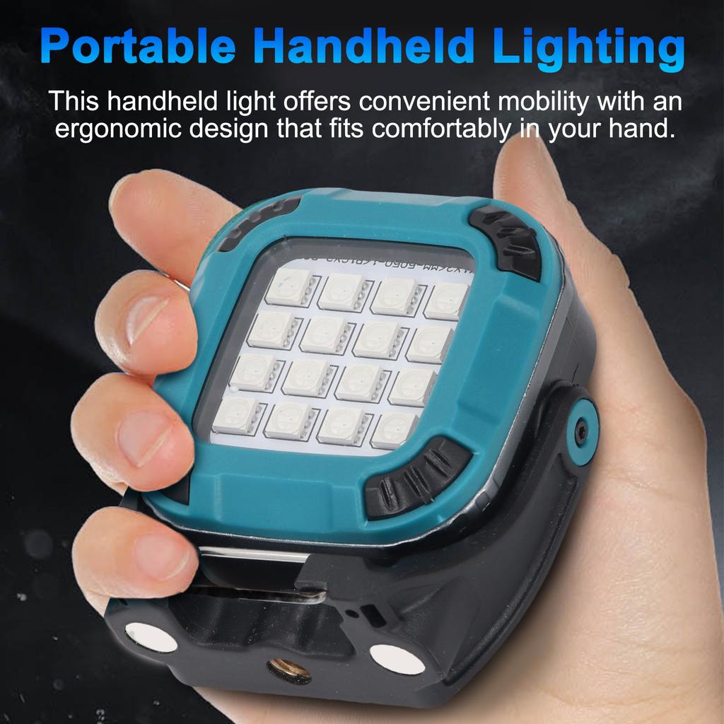 COB Magnetische Arbeitsleuchte, USB Wiederaufladbare LED Campinglampe 8 Farbmodi, 360 Grad Drehbar, Faltbar