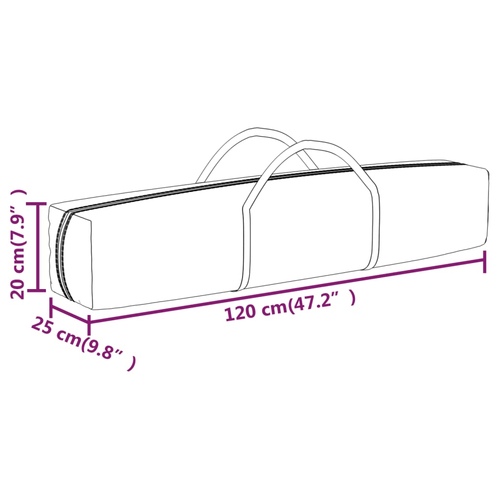 Folding Party Tent Blue 3x6 M