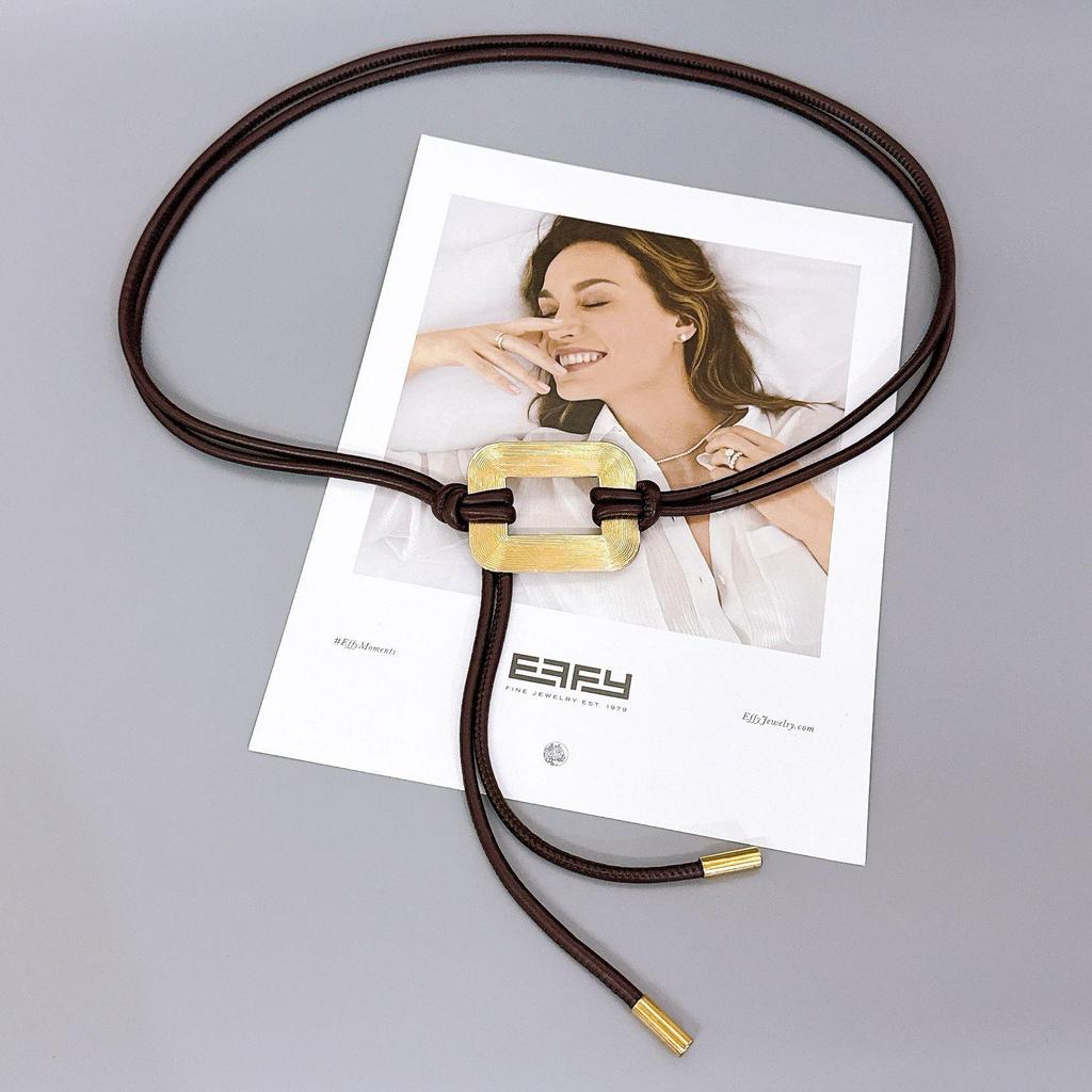 Elegant Ladies' Soft PU Leather Knot Belt for Dresses and Coats