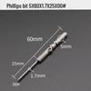 GOOD801 Electric Phillips Head Screwdriver Bit, 5mm Shank, 3mm Magnetic, 60mm Length