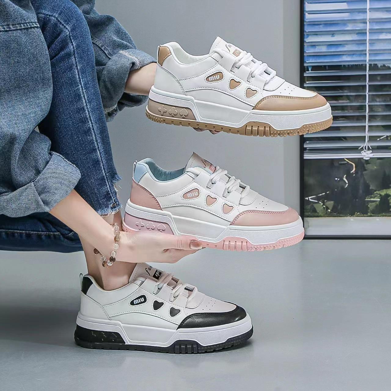 

Жіноче взуття на замовлення популярне спортивне маленьке біле взуття нове взуття жіноче осіннє універсальне весняно-осіннє універсальне на товстій підошві повсякденне взуття для скейтборду 45