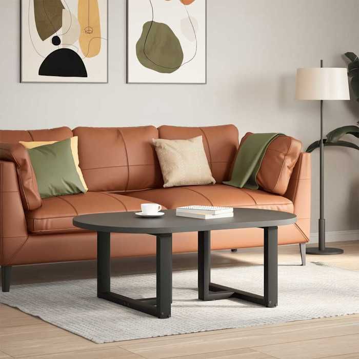 VidaXL Pieds de table basse en T, 2 pièces, noir, 70 x 25 x (42-43) cm, acier 4013036