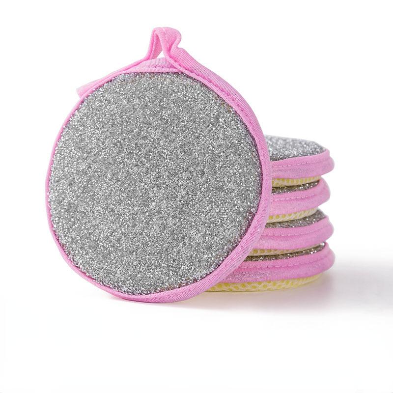 3/5KS Oboustranné čištění Houba na mytí nádobí Utěrka Opakovaně použitelná omyvatelná utěrka na kartáčování na pánev Kouzelná domácnost Kuchyň Čisté nástroje