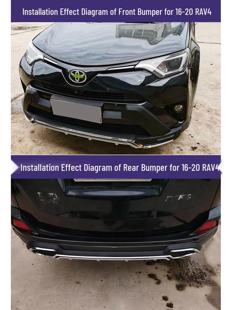 Stoßstangenschutz vorne und hinten für RAV4 (Modelle 2013-2019)