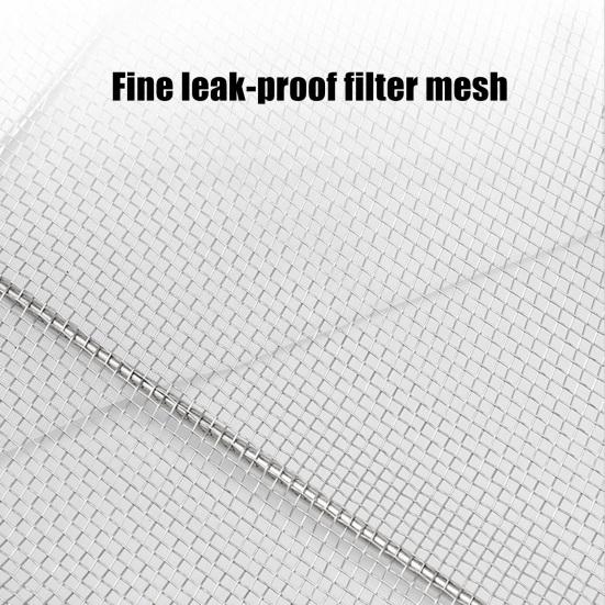 Över Diskho Durkslag Rostfritt Stål Finmaskigt Sil med Utfällbart Gummihandtag Ovalt Durkslag för Köksavrinning Silning av Frukt