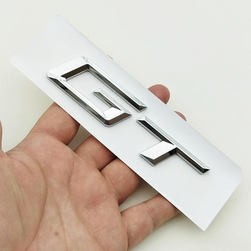 3D ABS Logo GT Emblem Letters Badge Car Rear Trunk Sticker for F34 E36 E39 E46 F07 G32 650 535i 630i 3 5 6 Series GT Accessories