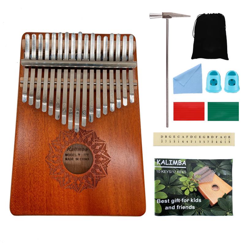 Kalimba Duimpiano: 17-Toons & 21-Toons Muziekinstrument voor Beginners voor Kinderen