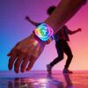 Mini Disco Ball LED Glow Bracelet | Portable Party Wristband Light with Suction Cup, Color-Changing, 4-Color Mode, Battery Powered