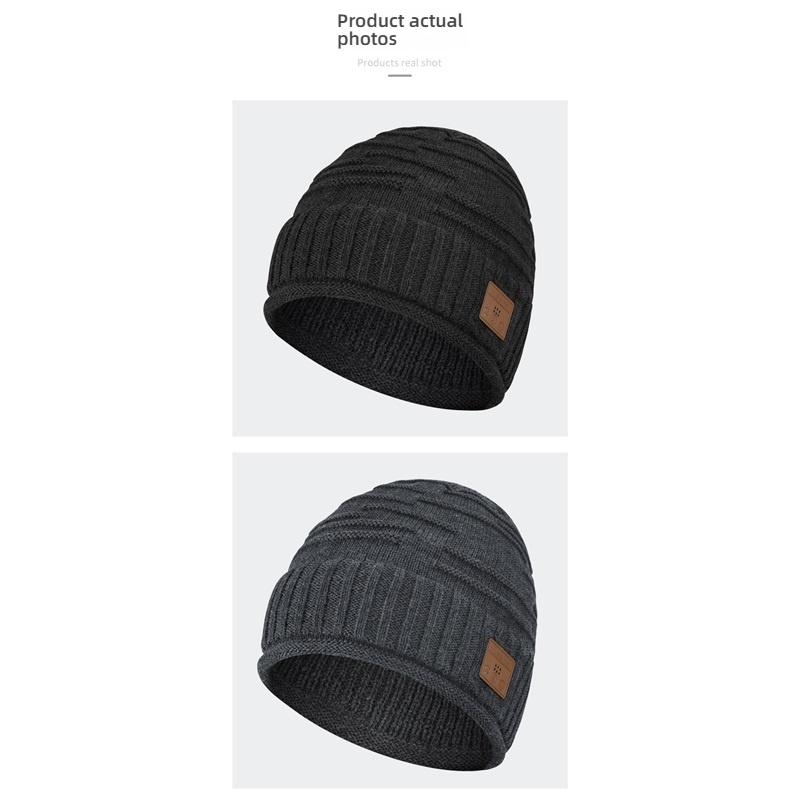 Wireless Bluetooth Beanie Hat, Waterproof Stereo Headphones Hat, 20M Transmission Range, 4 Hours Battery Life, Winter Warm Accessory