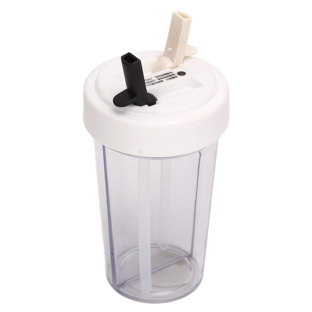 Dual Drink Bottle Dustproof Leakage Proof Portable Dual Use Straw Cup with Sticker for Sports