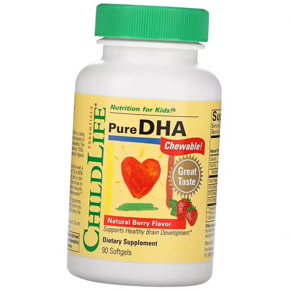 

Docosahexaenoic Acid for Children, Pure DHA, ChildLife 90 softgels Berry Mix (67514004) 90softgels Berry mix