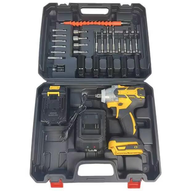 High-Power Dual-Use Electric Wrench Set with High Torque Lithium Battery for Auto Repair and Air Gun Screwdriver Functions
