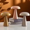 Retro Table Lamp Mushroom LED Night Light Rechargeable Desk Lamp Touch Sensor Reading Lights for Bedroom Restaurant Bar Decor