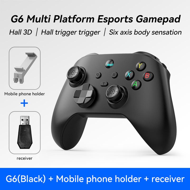 Controller wireless per giochi mobili G6 con grilletto Hall e joystick Hall che supporta switch/PC/Android/iOS