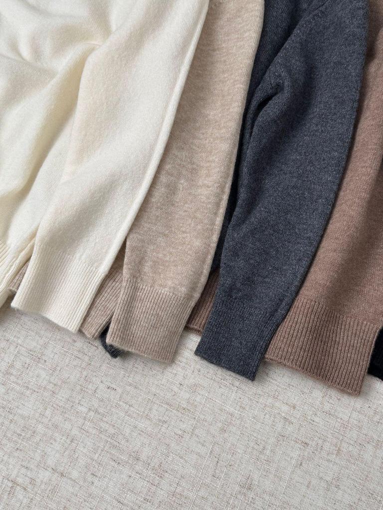 Pull En Laine à Col Rond pour Enfants - Pull Tricoté Unisexe Automne/Hiver pour Bébés et Tout-Petits