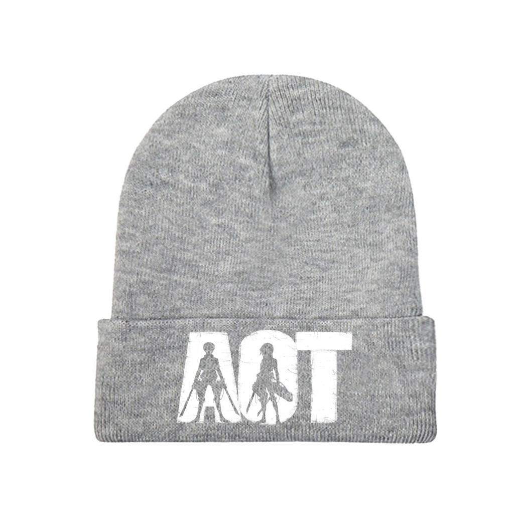 Attack on Titan Shingeki no Kyojin Titanenjäger Strickmütze Damen Unisex Skullies Beanies Wintermützen Anime Manga AOT Mütze