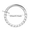 Titanium Golden Cartilage Earrings Shiny Piercing Lip Ring Elegant Rhinestone Nose Ring  Banquet