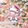 2027 Year Hanging for New 2D Flat Hat Ornament Ornaments Christmas Acrylic Decoration Tree Pendants