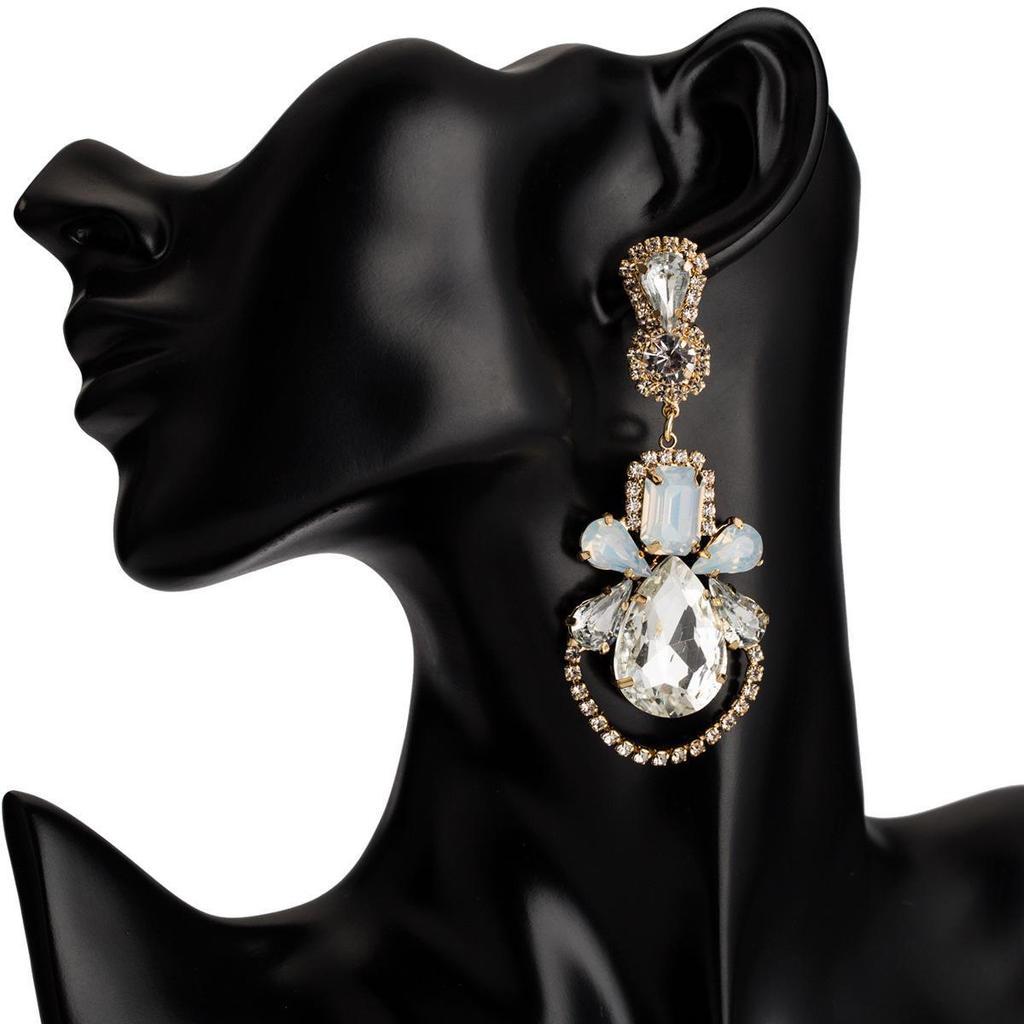 European & American Retro Temperament Water Drop Acrylic Earrings 