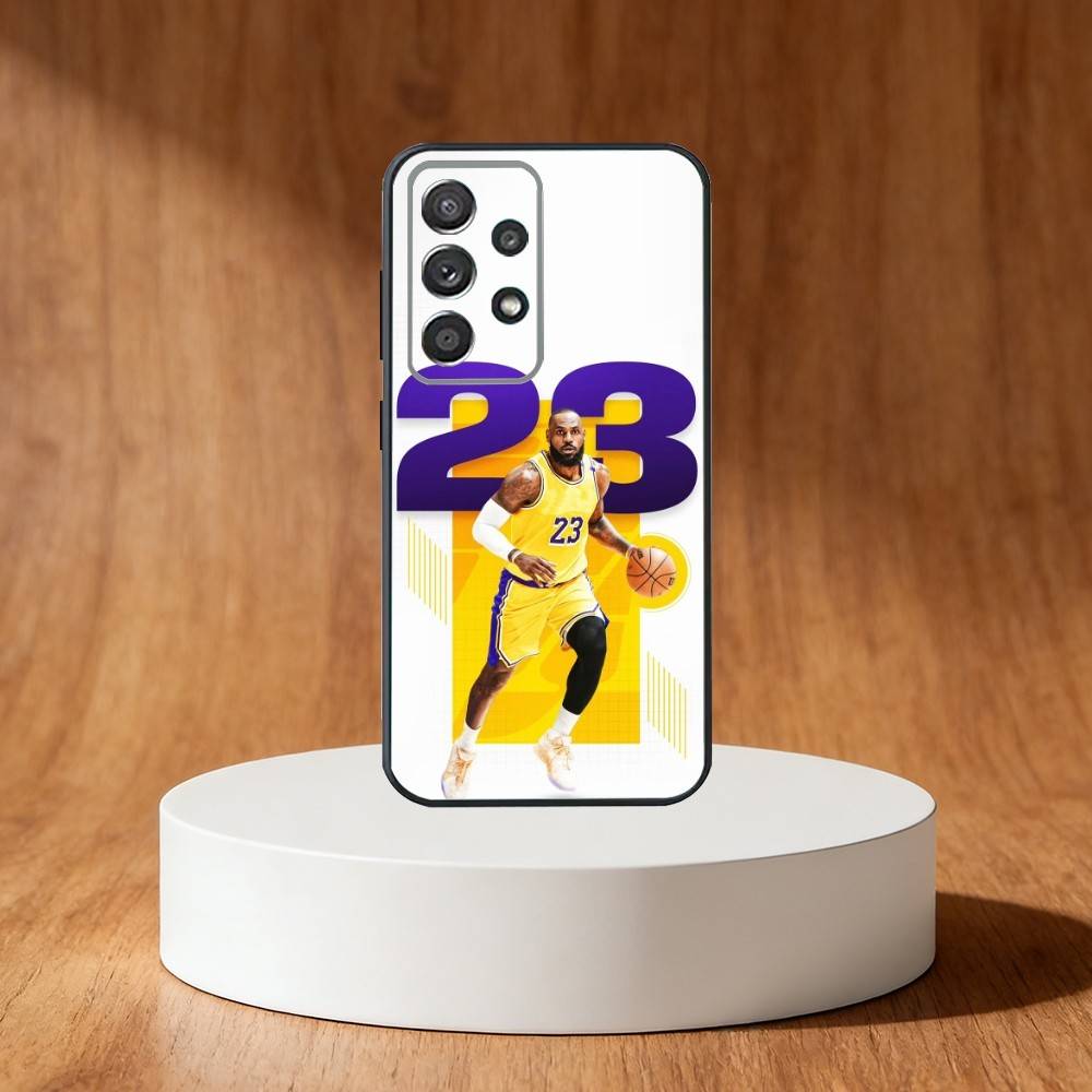 L-Lebron James 23 Phone Case For Samsung S25,S24,S21,S22,S23,S30,Ultra,S20,Plus,Fe,Note,10,9,5G Black Cover