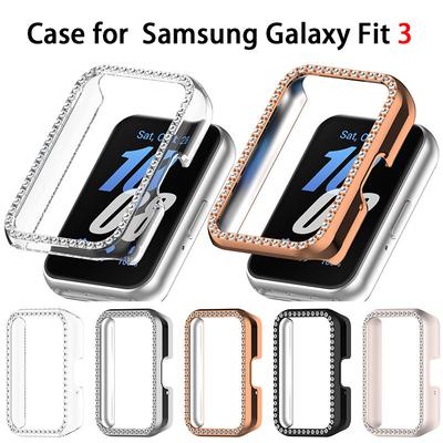 Custodia protettiva Diamond per Samsung Galaxy Fit 3 Hollow Cover Protector PC Shell per Galaxy Fit3 Accessori alla moda