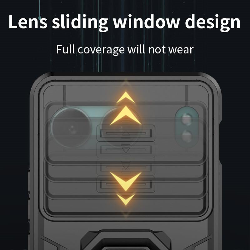 For OnePlus Nord 4 5G Cover For OnePlus Nord 4 Case 6.74 Inch Lens Protection Shockproof Push Window Magnetic Holder Bumper