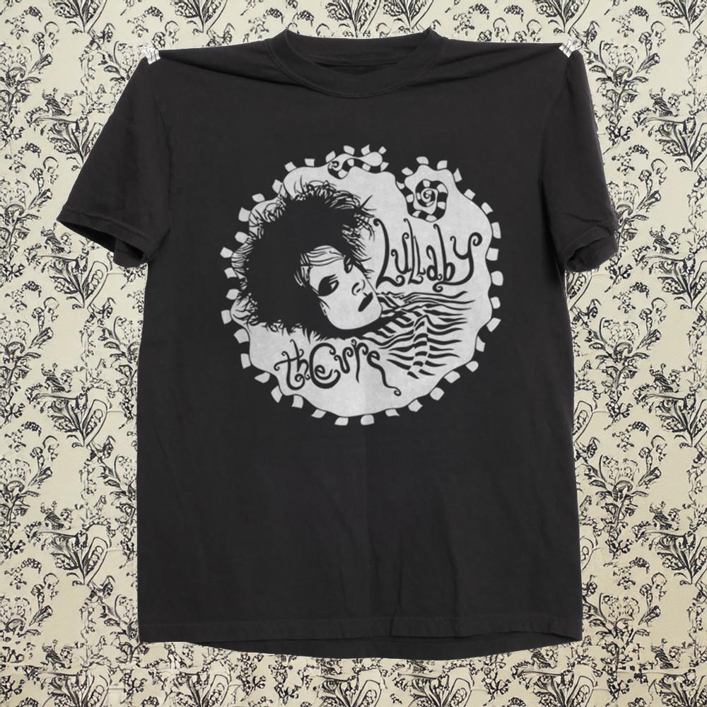 NEW The Cure Lullaby Music Band Black Tshirt Black Cotton Tshirt Size S5XL Unisex T-Shirt XXL