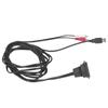 6ft Flush Mount Cable Kit USB3.0 Male to Female 2 RCA to 3.5mm Female for Motorcycles Cars Dashboard