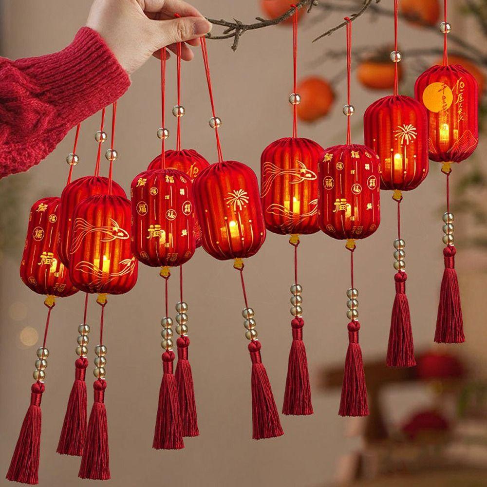Glowing DIY Handheld Lantern Chinese Style Lantern Hanging Ornament  Home Decoration