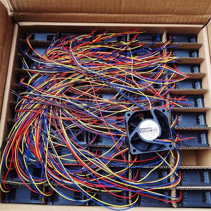 AGF06025B12W 6025 High-Speed PWM 6CM Cooling Fan, 12V Double Ball Bearing